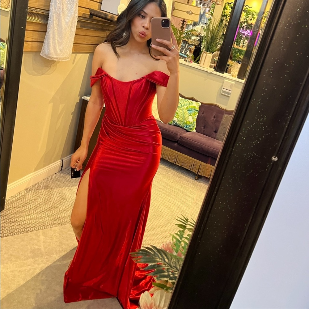 Sherri Hill Red Evening Gown